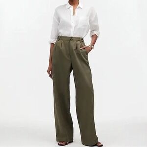 Madewell Olive Wide Leg Pants